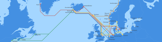Eimskip NA PORT MAP All Lines January 2026